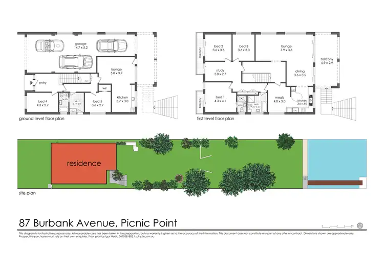 Floorplan of Homely house listing, 87 Burbank Avenue, Picnic Point NSW 2213