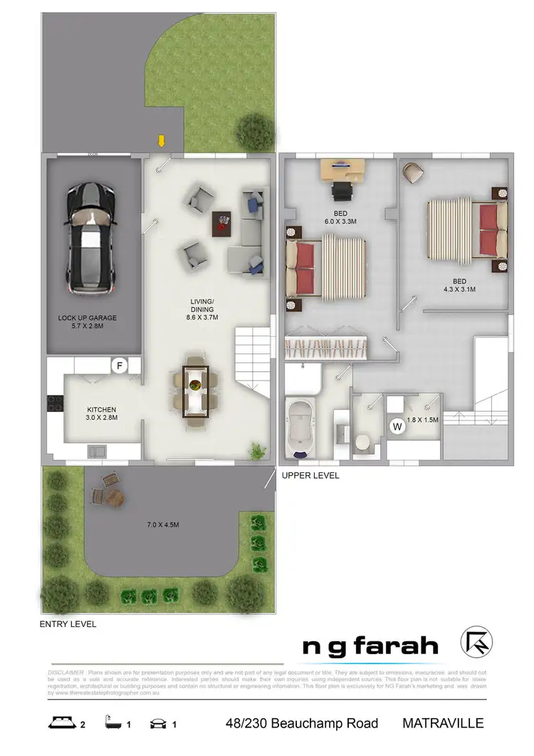 Floorplan of Homely townhouse listing, 48/230-232 Beauchamp Road, Matraville NSW 2036