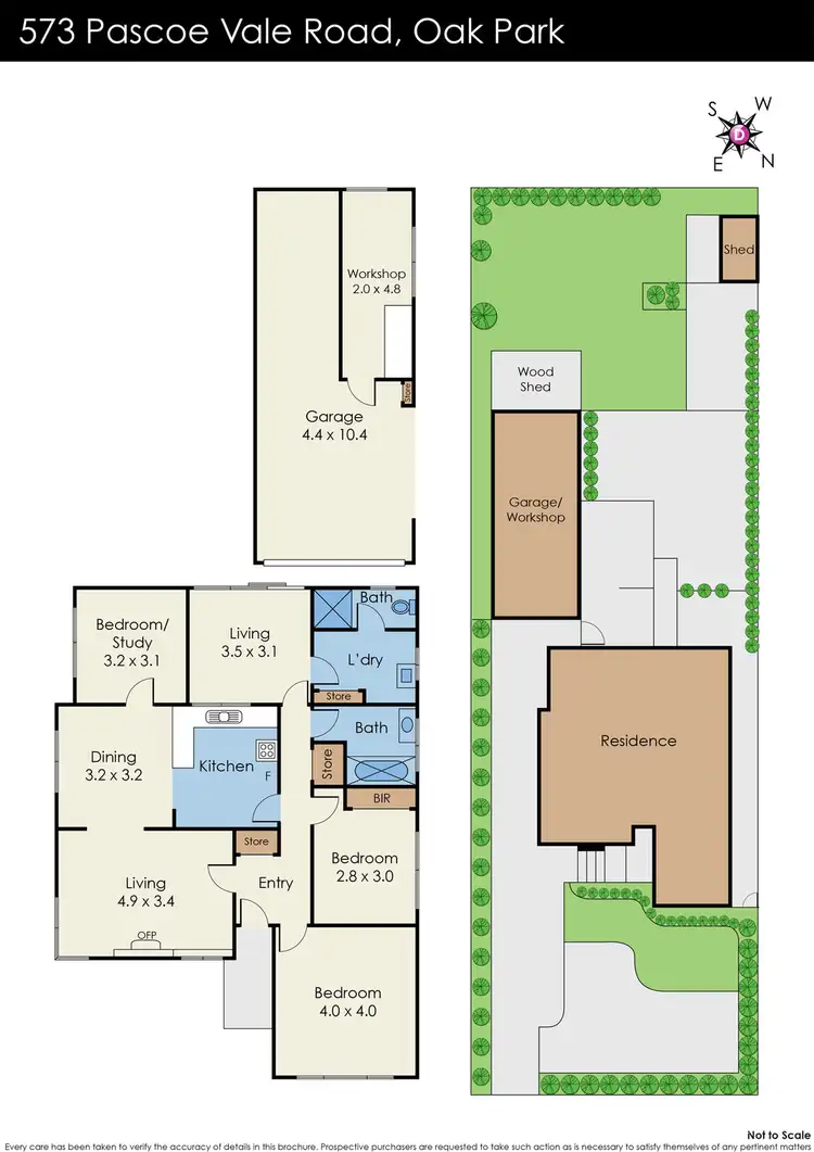Floorplan of Homely house listing, 573 Pascoe Vale Road, Oak Park VIC 3046