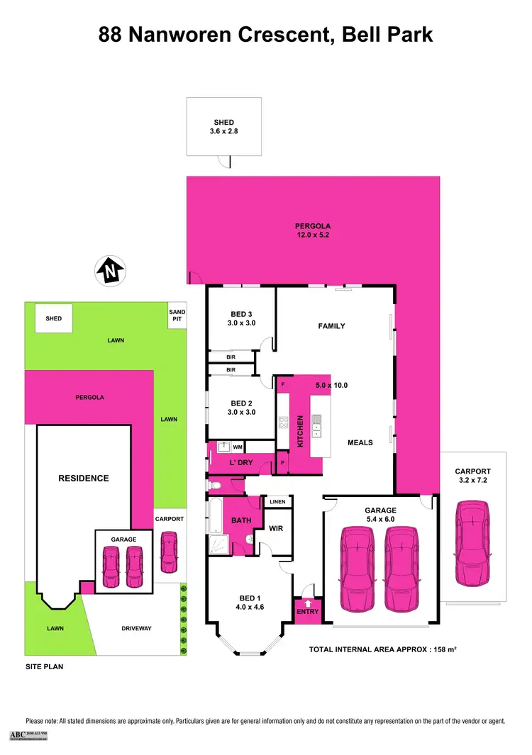 Floorplan of Homely house listing, 88 Nanworen Crescent, Bell Park VIC 3215