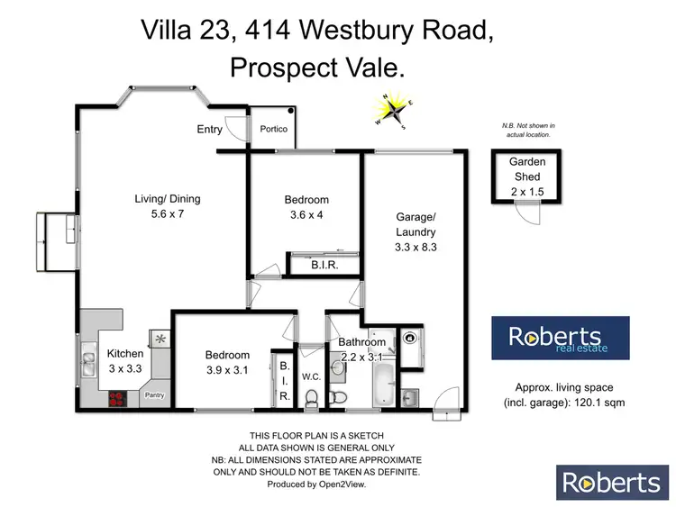 Floorplan of Homely unit listing, 23/414 Westbury Road, Prospect Vale TAS 7250