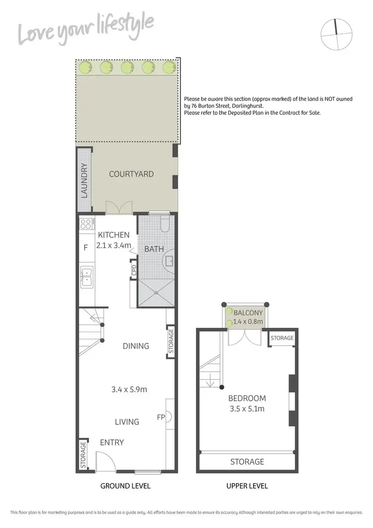 Floorplan of Homely house listing, 76 Burton Street, Darlinghurst NSW 2010