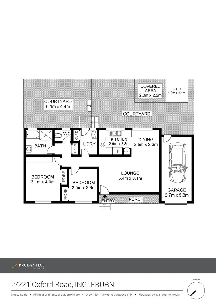 Floorplan of Homely villa listing, 2/221 Oxford Road, Ingleburn NSW 2565