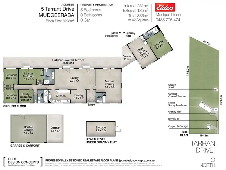 Floorplan of Homely house listing, 5 Tarrant Drive, Mudgeeraba QLD 4213