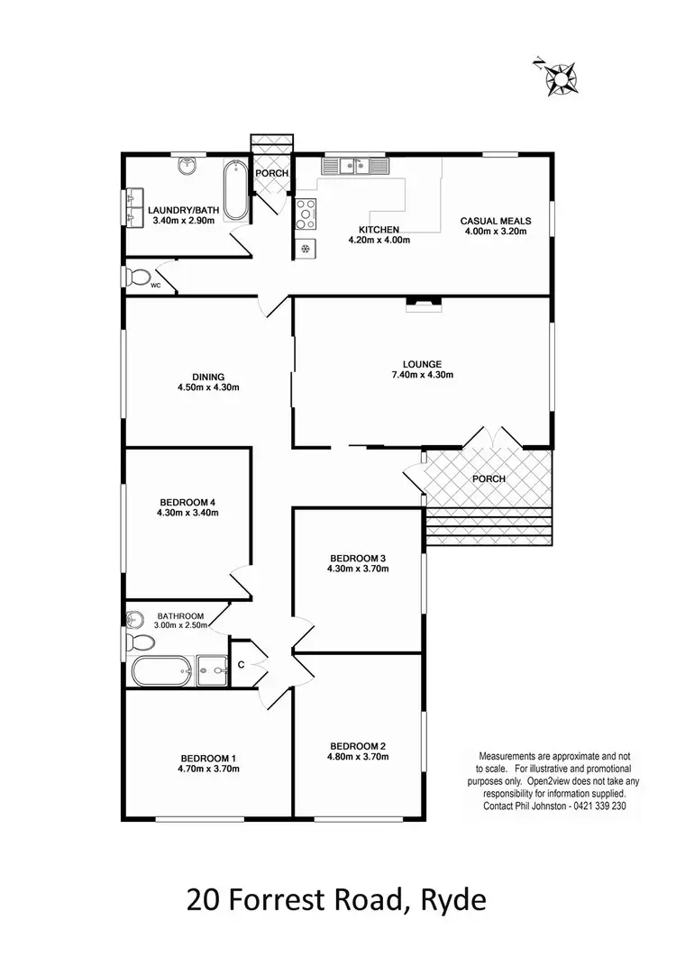 Floorplan of Homely house listing, 20 Forrest Road, Ryde NSW 2112