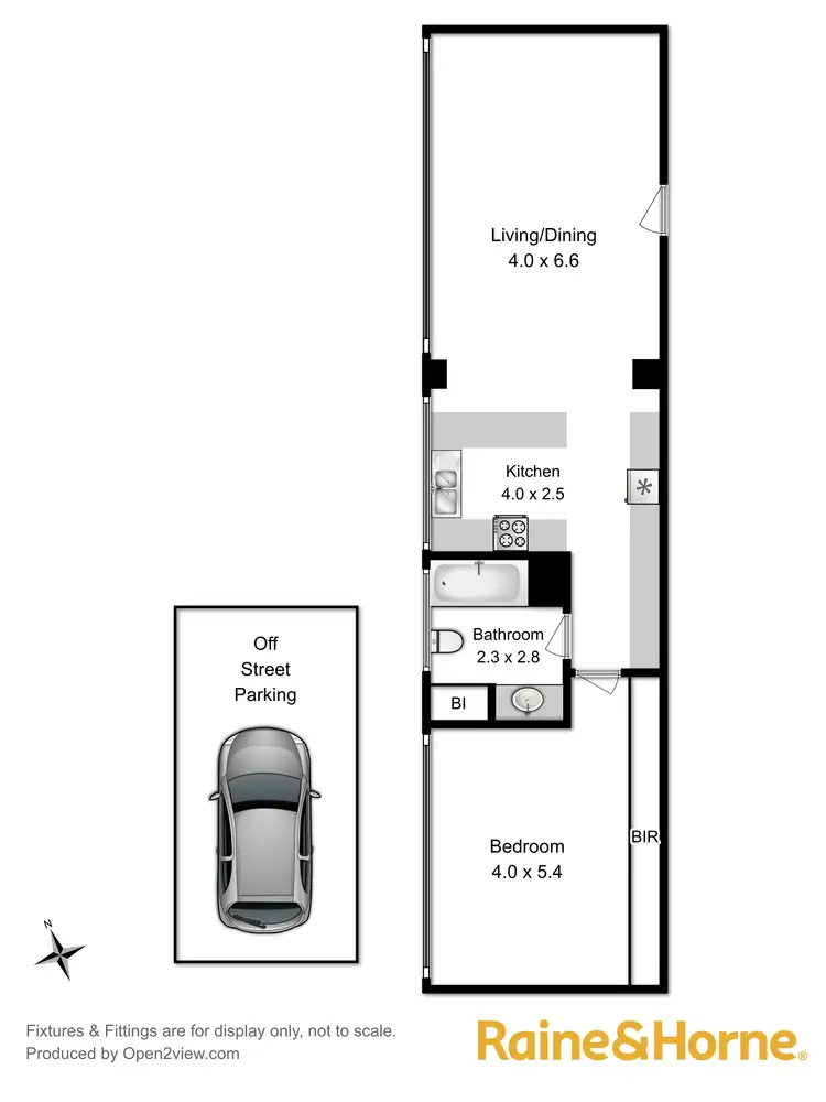 Floorplan of Homely unit listing, 2/33 Tower Road, New Town TAS 7008