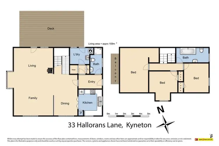 Floorplan of Homely house listing, 33 Hallorans Lane, Kyneton VIC 3444
