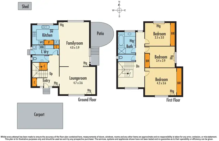 Floorplan of Homely townhouse listing, 2/18 Ferntree Gully Rd, Oakleigh East VIC 3166
