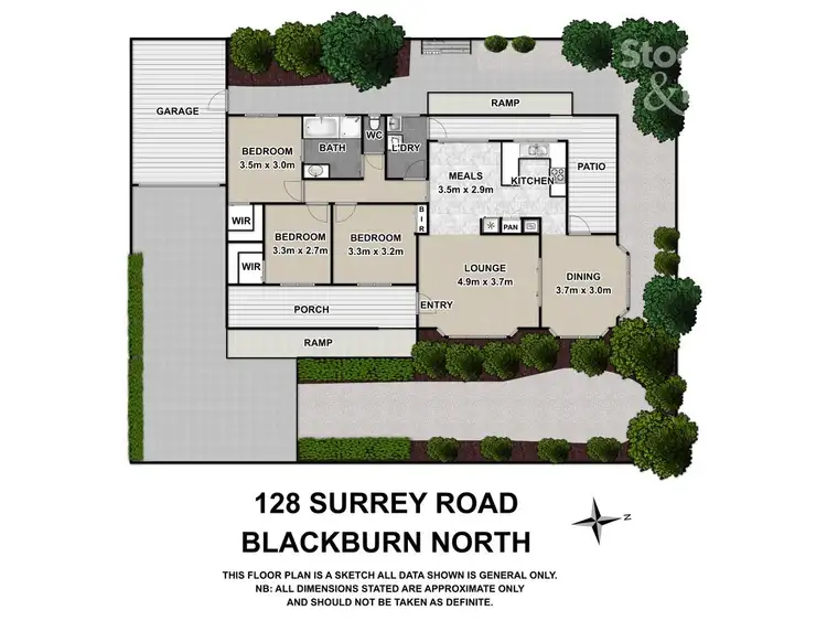 Floorplan of Homely house listing, 128 Surrey Road, Blackburn North VIC 3130