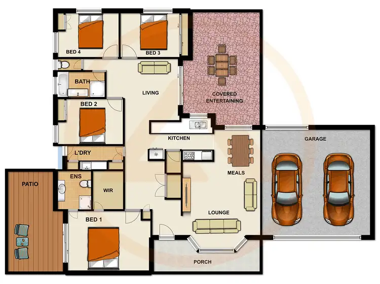 Floorplan of Homely house listing, 8 Rainbowridge Cres, Algester QLD 4115
