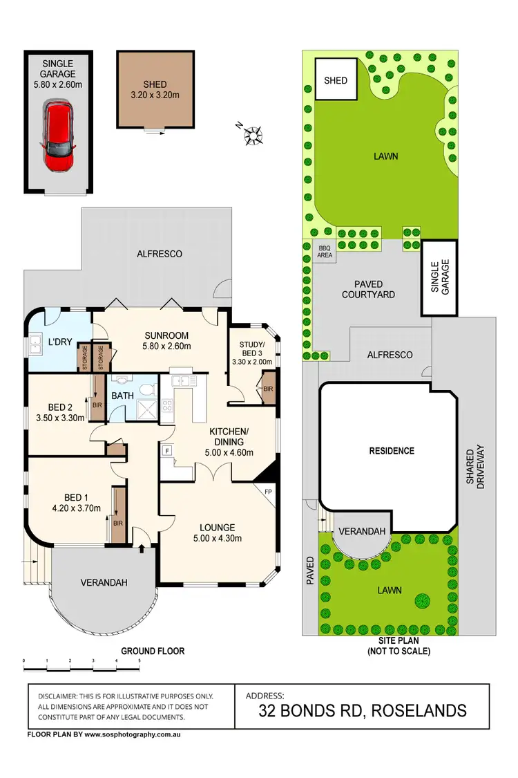 Floorplan of Homely house listing, 32 Bonds Road, Roselands NSW 2196