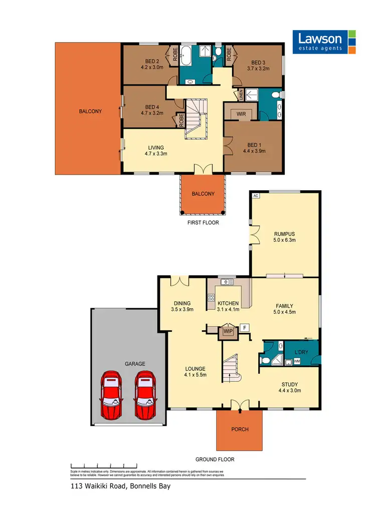 Floorplan of Homely house listing, 113 Waikiki Road, Bonnells Bay NSW 2264