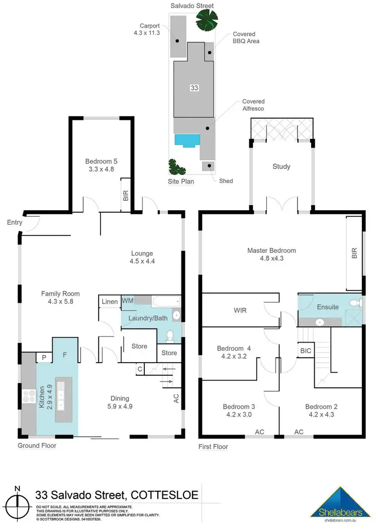 Floorplan of Homely house listing, 33 Salvado Street, Cottesloe WA 6011