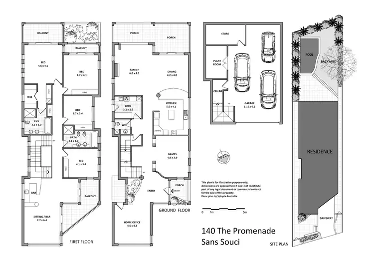 Floorplan of Homely house listing, 140 The Promenade, Sans Souci NSW 2219