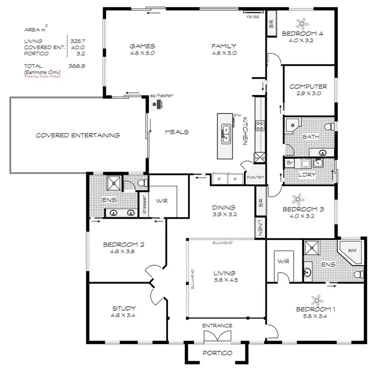 Floorplan of Homely rural property listing, 97 The Brook Drive, Middleton SA 5213