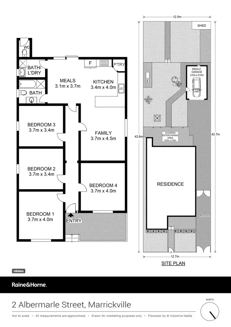 Floorplan of Homely house listing, 2 Albermarle Street, Marrickville NSW 2204