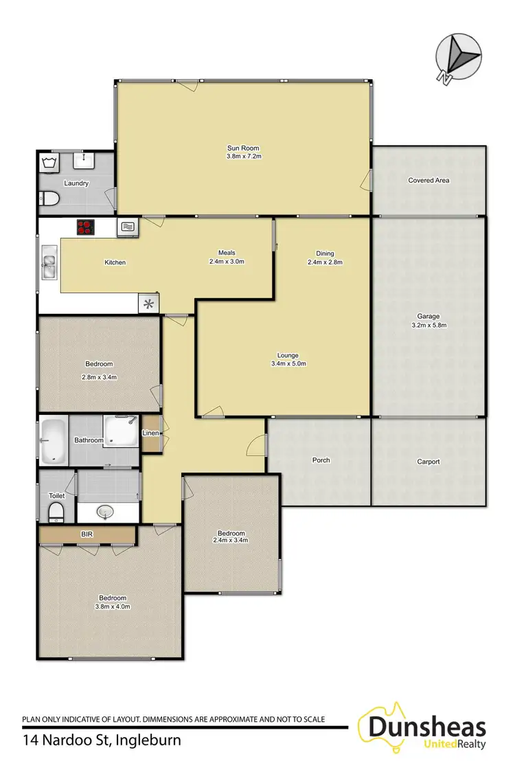 Floorplan of Homely house listing, 14 Nardoo Street, Ingleburn NSW 2565