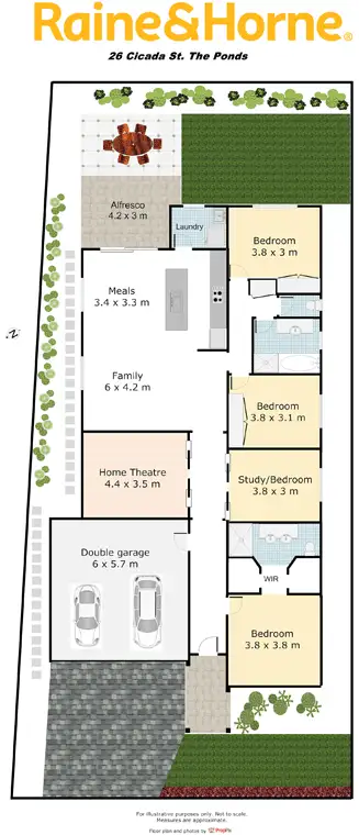 Floorplan of Homely house listing, 26 Cicada Street, Quakers Hill NSW 2769