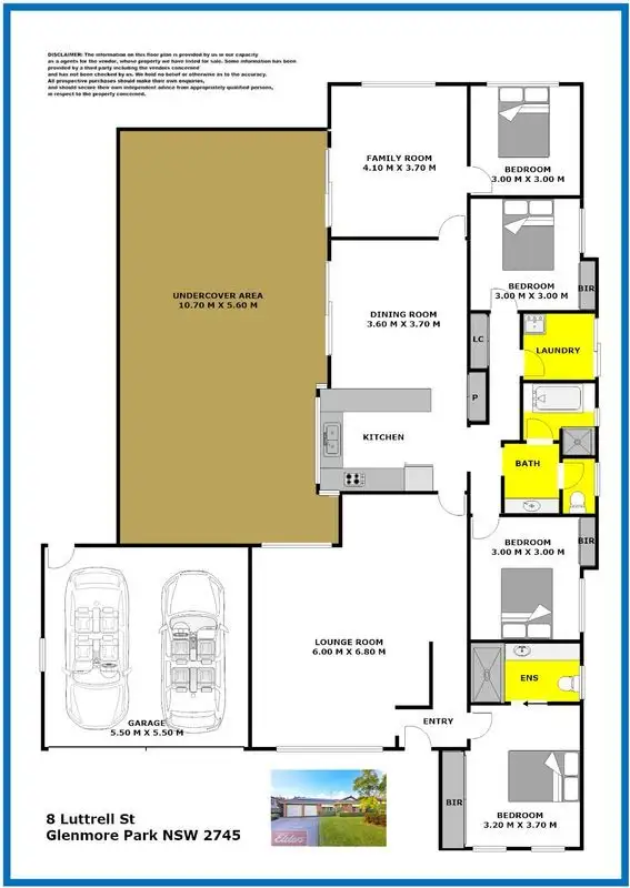 Floorplan of Homely house listing, 8 Luttrell Street, Glenmore Park NSW 2745