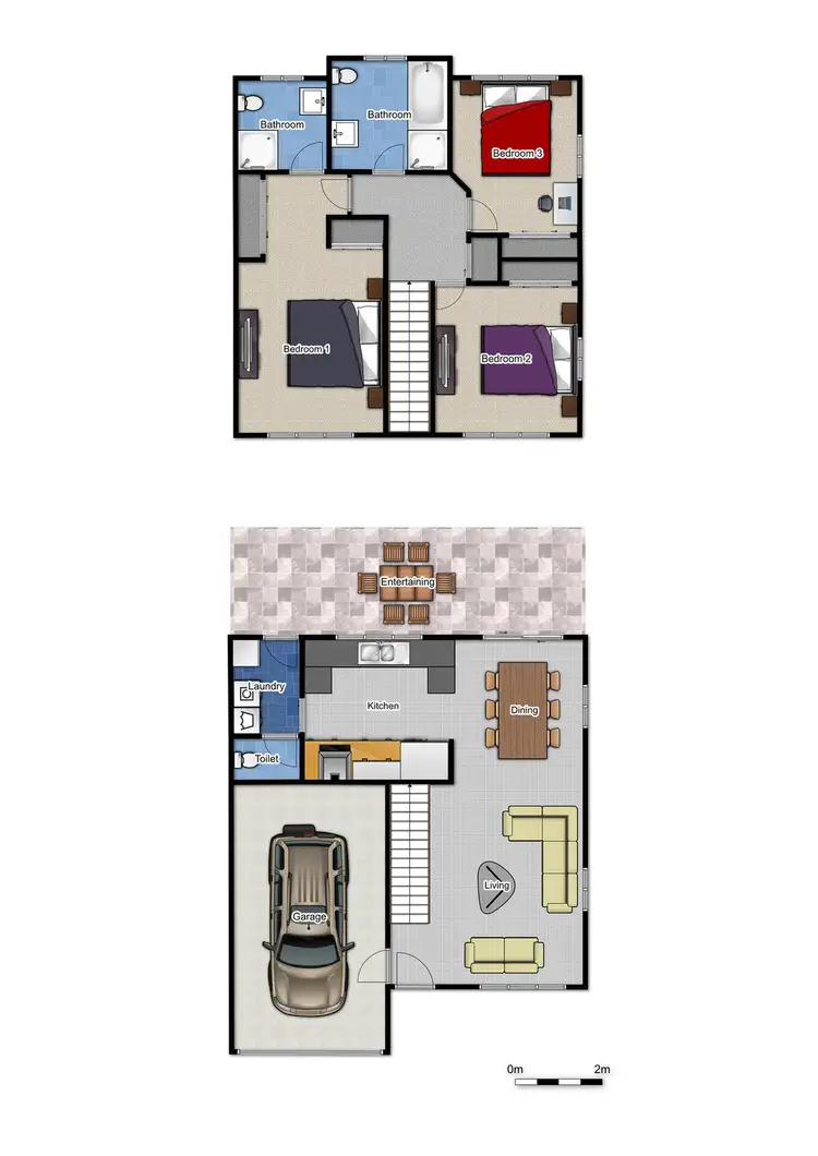 Floorplan of Homely townhouse listing, 50/62 Brandon Road, Runcorn QLD 4113