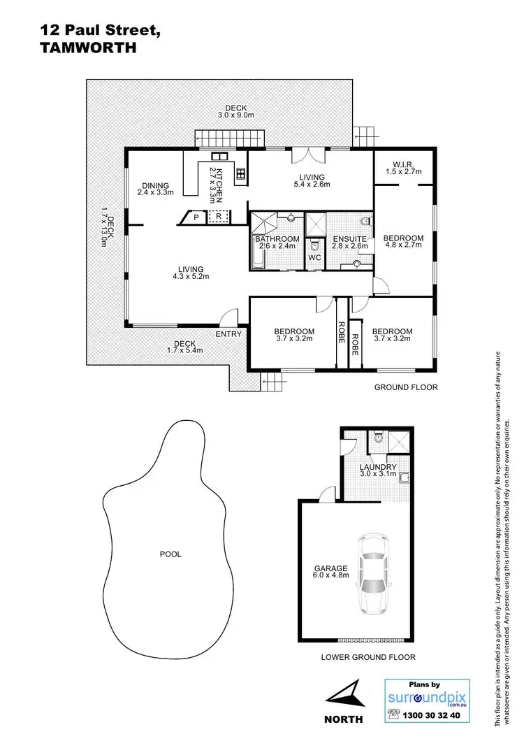 Floorplan of Homely house listing, 12 Paul Street, Tamworth NSW 2340