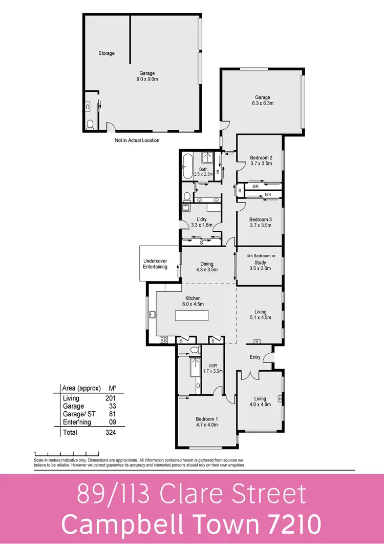 Floorplan of Homely house listing, 89 -113 Clare Street, Campbell Town TAS 7210