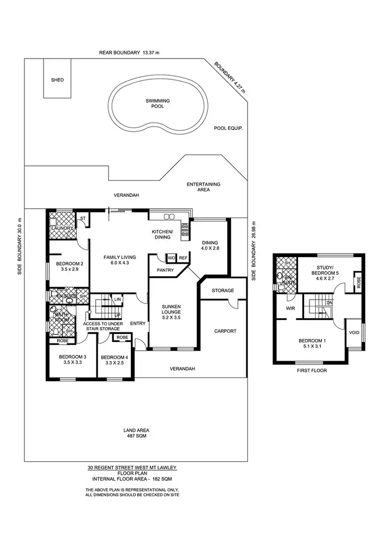 Floorplan of Homely house listing, 30 Regent Street West, Mount Lawley WA 6050