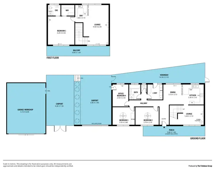 Floorplan of Homely house listing, 43 Chilcomb Drive, Huntfield Heights SA 5163