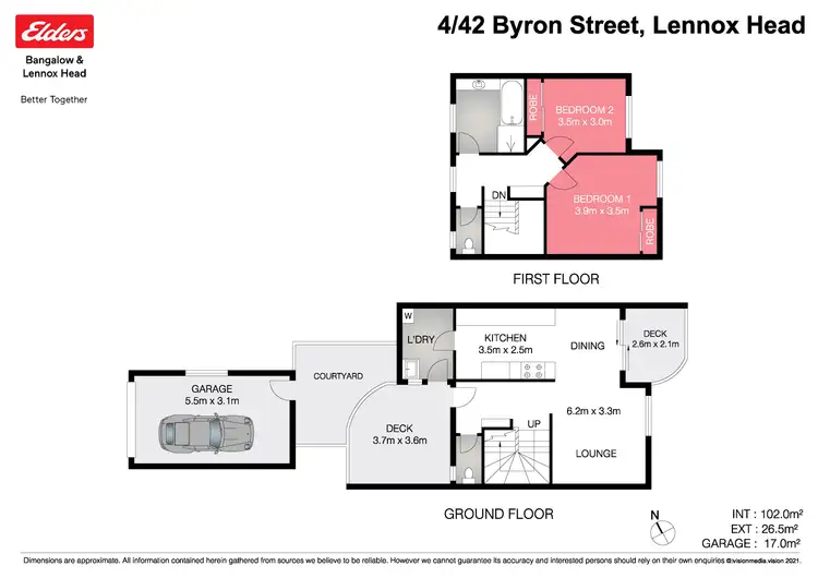 Floorplan of Homely unit listing, 4/42 Byron Street, Lennox Head NSW 2478