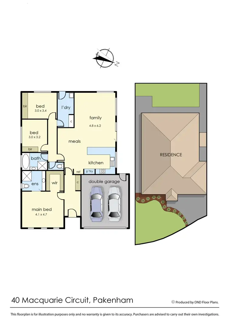 Floorplan of Homely house listing, 40 Macquarie Circuit, Pakenham VIC 3810