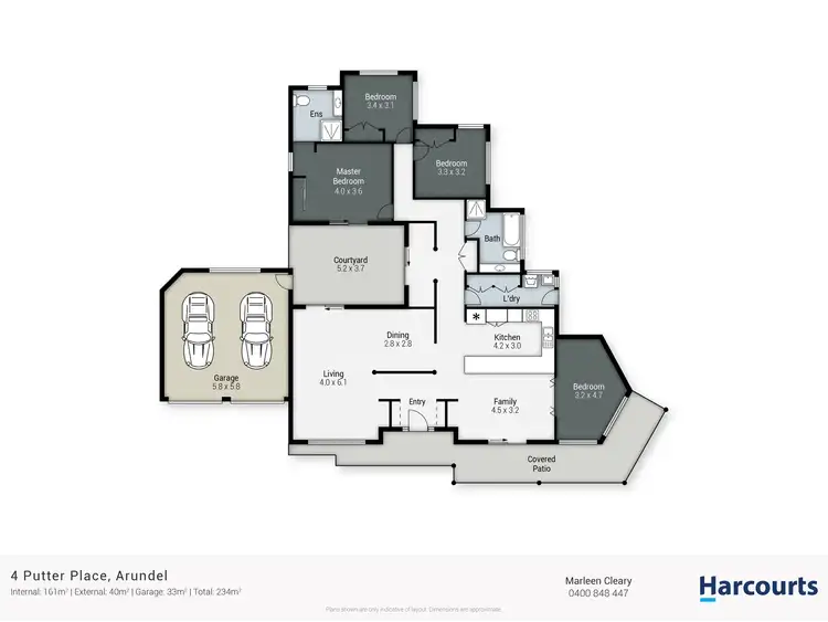 Floorplan of Homely house listing, 4 Putter Place, Arundel QLD 4214