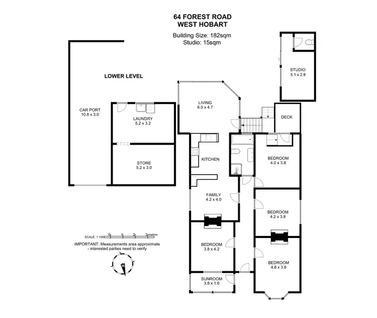 Floorplan of Homely house listing, 64 Forest Road, West Hobart TAS 7000