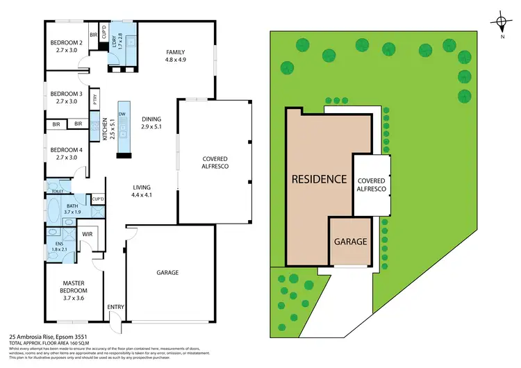 Floorplan of Homely house listing, 25 Ambrosia Rise, Epsom VIC 3551