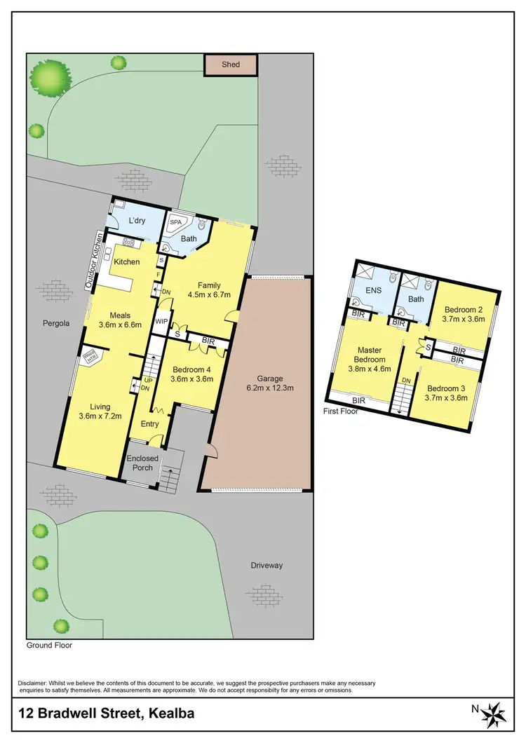 Floorplan of Homely house listing, 12 Bradwell Street, Kealba VIC 3021