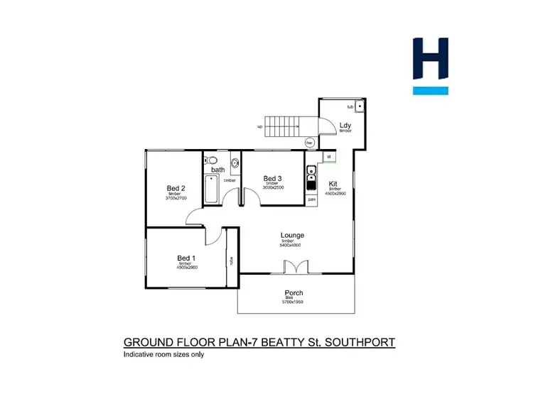 Floorplan of Homely house listing, 7 Beatty Street, Southport QLD 4215