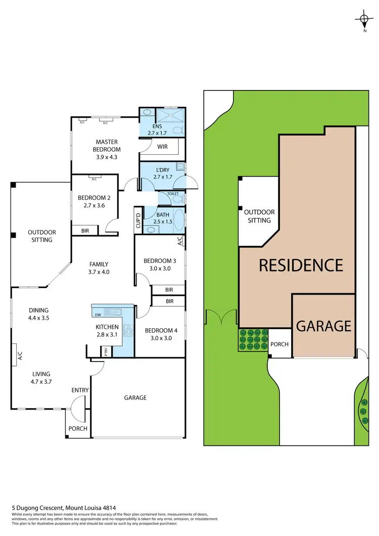Floorplan of Homely house listing, 5 Dugong Crescent, Mount Louisa QLD 4814