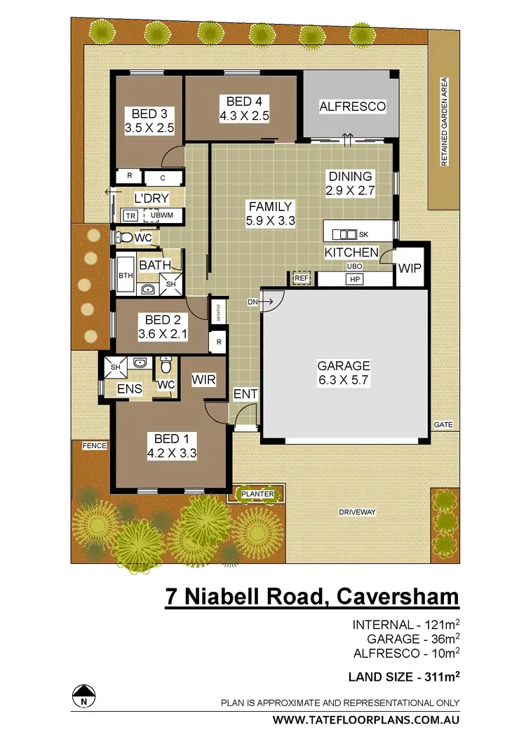 Floorplan of Homely house listing, 7 Niabell Road, Caversham WA 6055