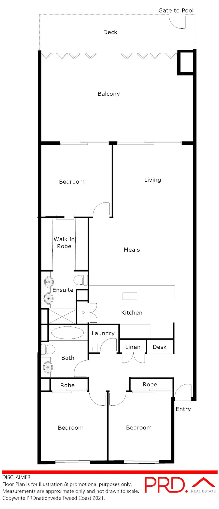 Floorplan of Homely unit listing, 11/2-10 Kamala Crescent, Casuarina NSW 2487