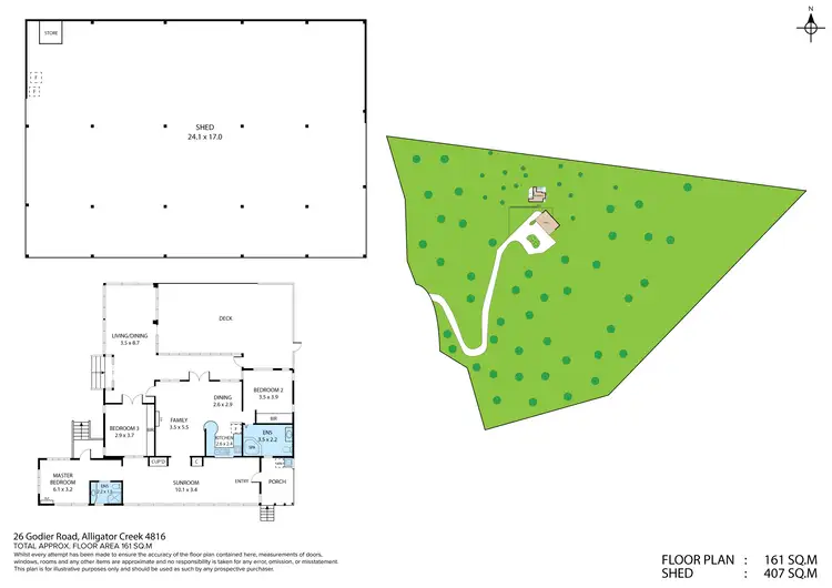 Floorplan of Homely house listing, 26 Godier Road, Alligator Creek QLD 4816