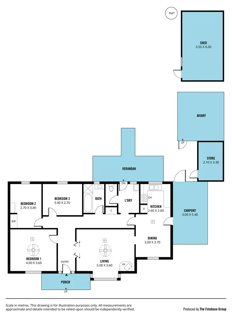 Floorplan of Homely house listing, 10 Paterson Drive, Hackham SA 5163