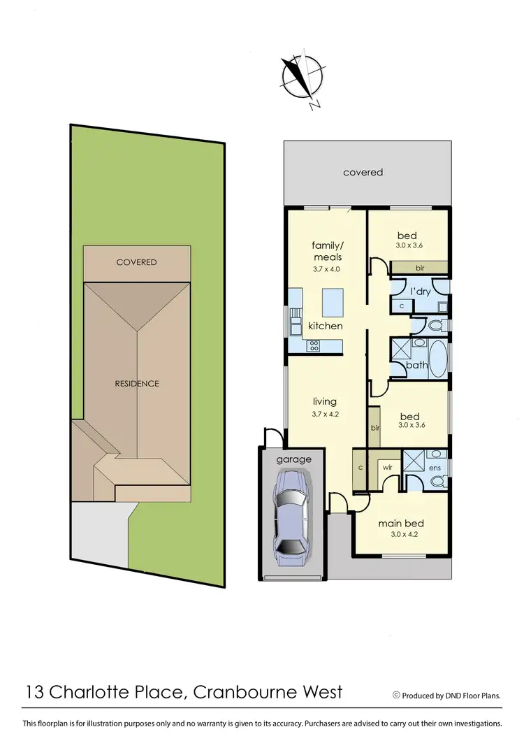 Floorplan of Homely house listing, 13 Charlotte Place, Cranbourne West VIC 3977