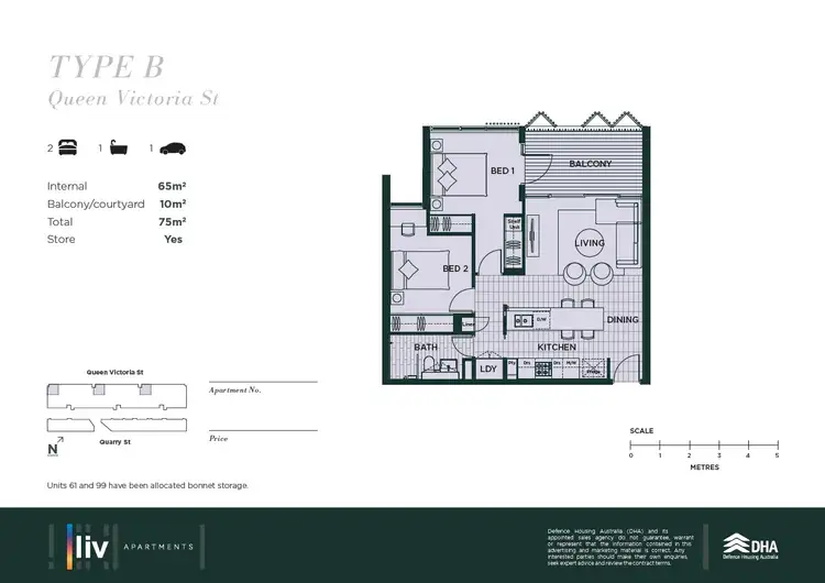 Floorplan of Homely apartment listing, 29/51 Queen Victoria Street, Fremantle WA 6160