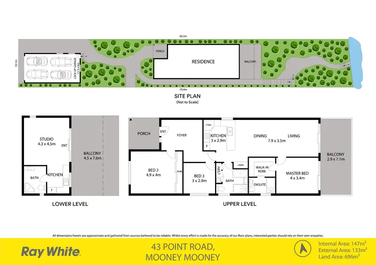 Floorplan of Homely house listing, 43 Point Road, Mooney Mooney NSW 2083