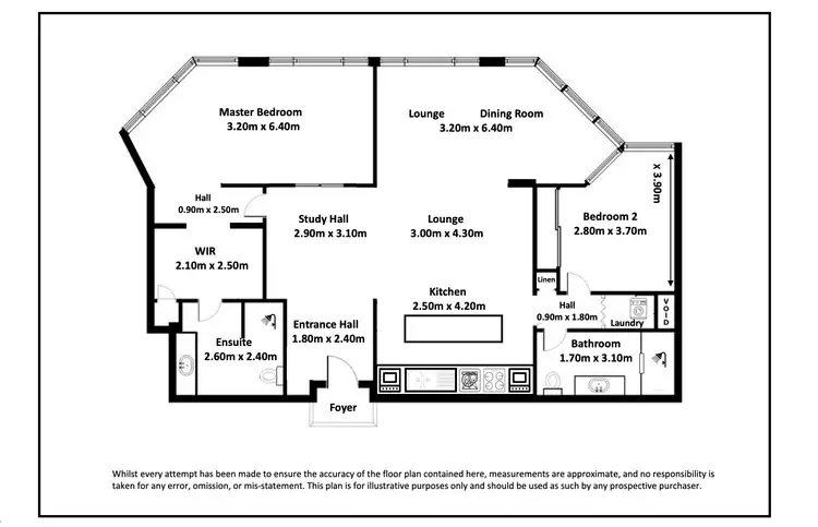 Floorplan of Homely unit listing, 810/70 Remembrance Drive, Surfers Paradise QLD 4217