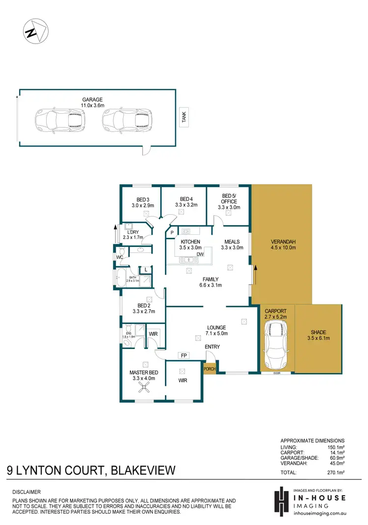 Floorplan of Homely house listing, 9 Lynton Court, Blakeview SA 5114