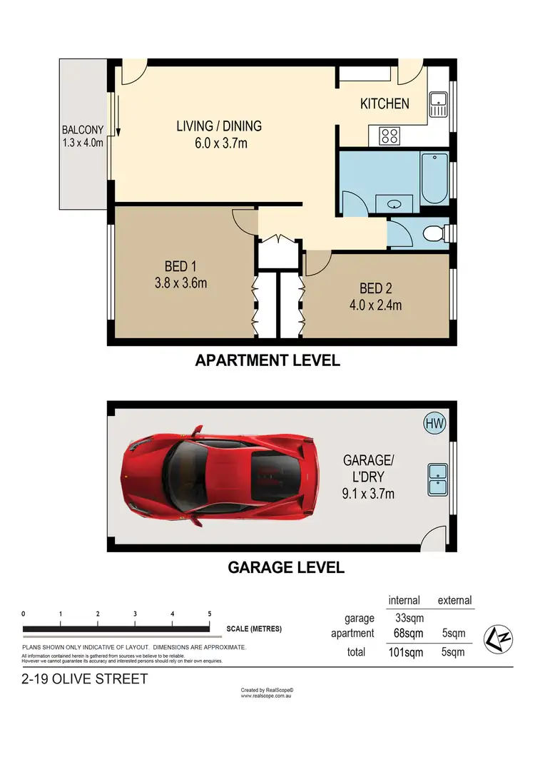 Floorplan of Homely unit listing, 2/19 Olive Street, Morningside QLD 4170