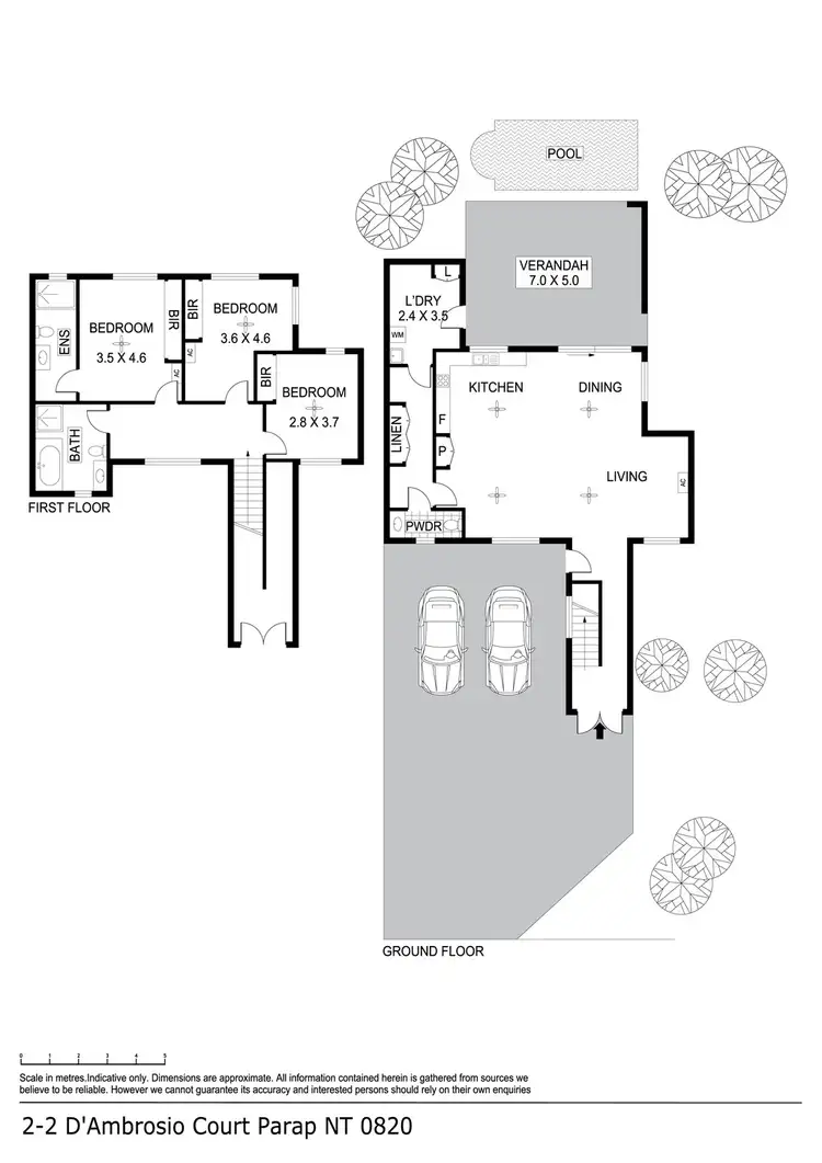 Floorplan of Homely unit listing, 2/2 D'Ambrosio Court, Parap NT 820