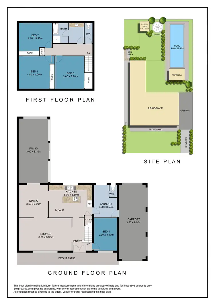 Floorplan of Homely house listing, 22 OXLEY CIRCLE, Dubbo NSW 2830