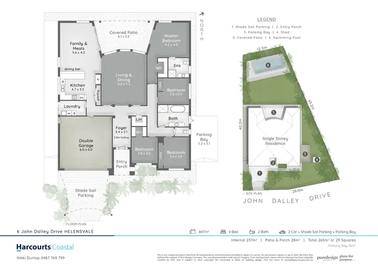 Floorplan of Homely house listing, 6 John Dalley Drive, Helensvale QLD 4212