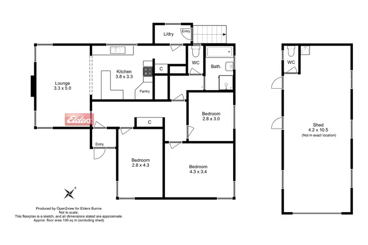 Floorplan of Homely house listing, 10 Oates Street, Montello TAS 7320